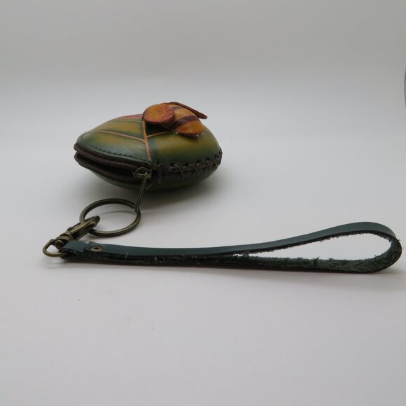 Women Leather Coin Key Wallet Purse Bag Wristlet 3D Art Rose Bee Unique Gift - Picture 11 of 16